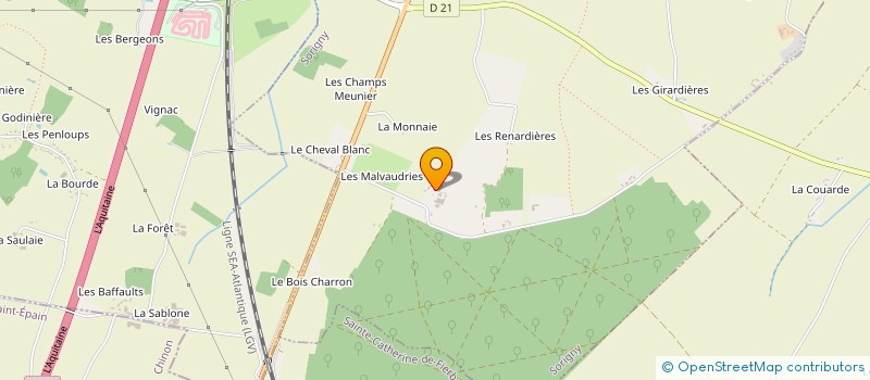 localisation de l'entreprise LE BOIS SAINT MAURICE à SORIGNY