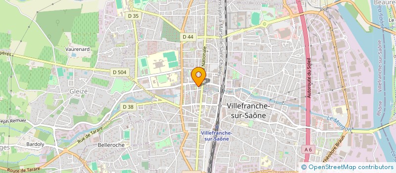 localisation de l'entreprise LE BOIS SAUVAGE  VILLEFRANCHE-SUR-SAONE