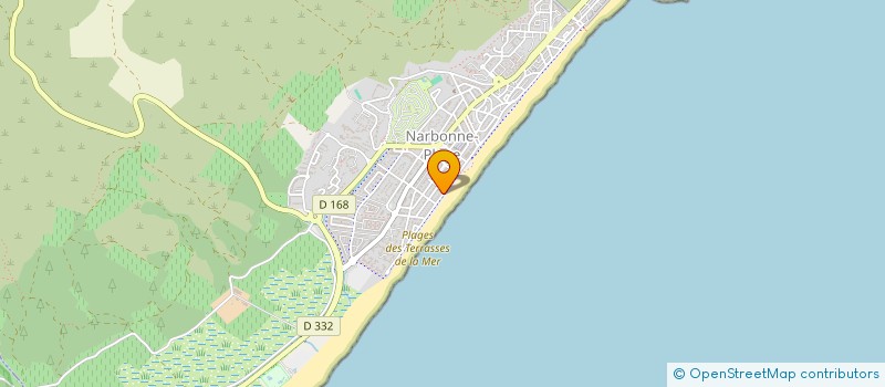 localisation de l'entreprise LE BOLERO  NARBONNE