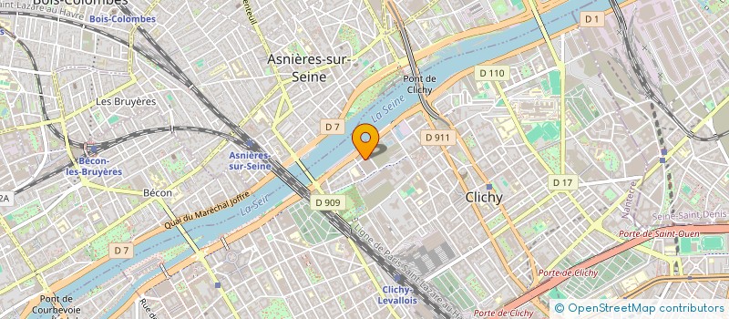 localisation de l'entreprise LE BOLLYCLUB à CLICHY