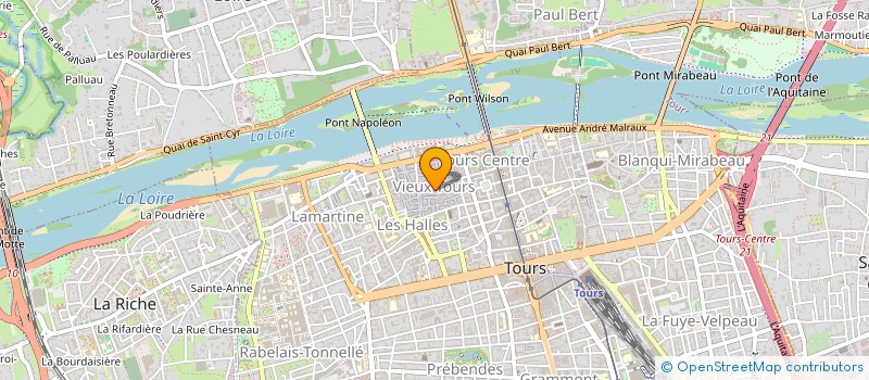 localisation de l'entreprise LE BOMBAY 2  TOURS