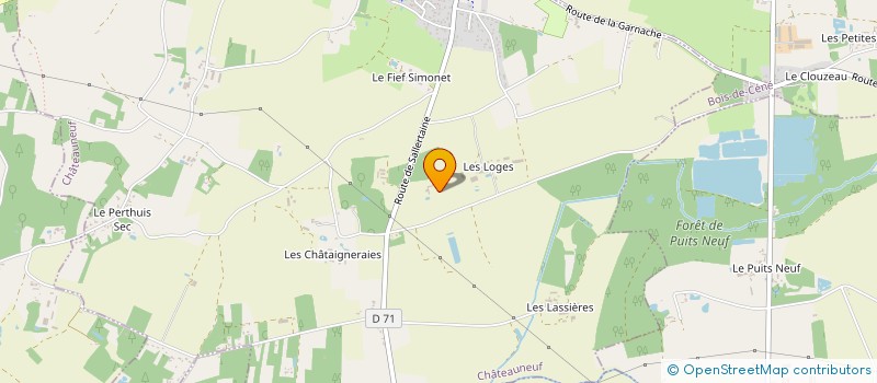 localisation de l'entreprise LE BON ACCUEIL  CHATEAUNEUF