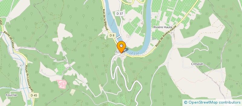 localisation de l'entreprise LE BON AIR EST DANS LES LIVRES  ALBAS