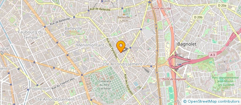 localisation de l'entreprise LE BON CAB  PARIS