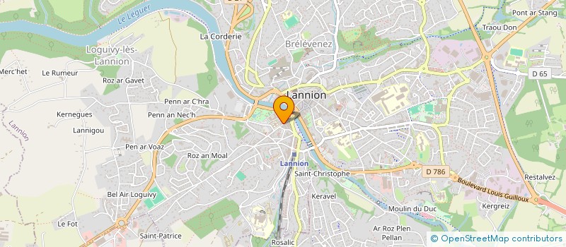 localisation de l'entreprise LE BON CAP  LANNION