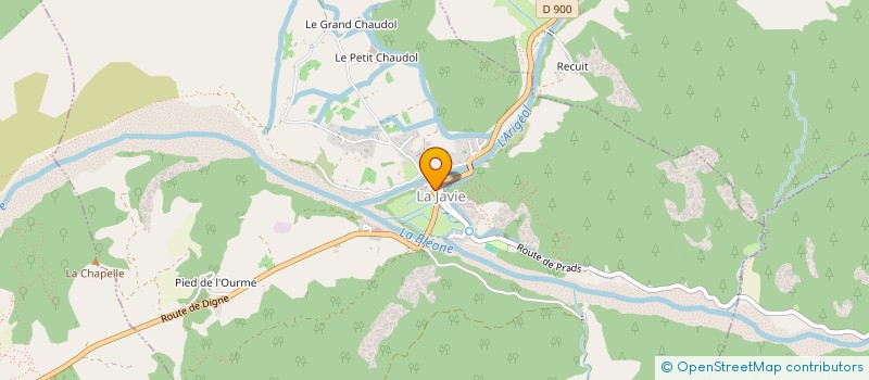 localisation de l'entreprise LE BON COING  LA JAVIE