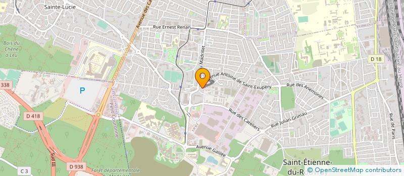 localisation de l'entreprise LE BON CRENEAU  SAINT-ETIENNE-DU-ROUVRAY