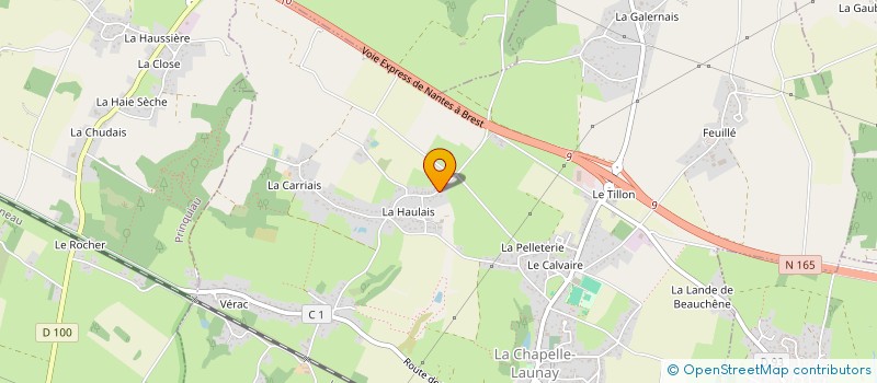 localisation de l'entreprise LE BON ENDROIT DU 44  LA CHAPELLE-LAUNAY