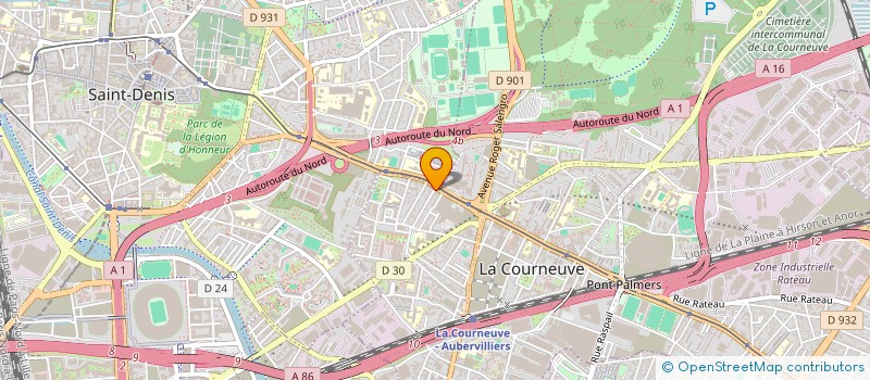 localisation de l'entreprise LE BON GOUT à LA COURNEUVE