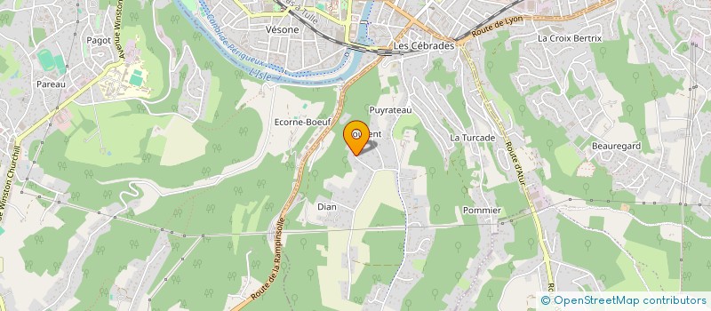 localisation de l'entreprise LE BON GOUT  SANILHAC