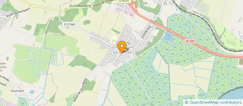 localisation de l'entreprise LE BON 'HAIR  SAINT-LAURENT-DE-LA-PREE