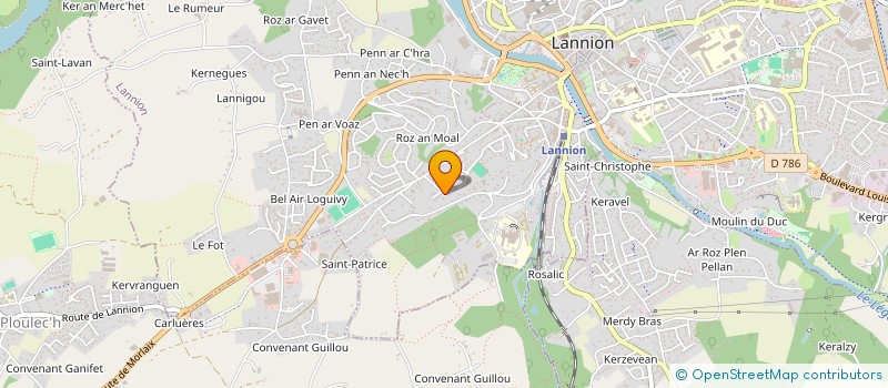 localisation de l'entreprise LE BON HOLDING  LANNION