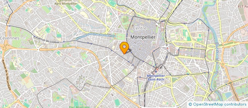 localisation de l'entreprise LE BON LA BRUTE ET LE POULET à MONTPELLIER