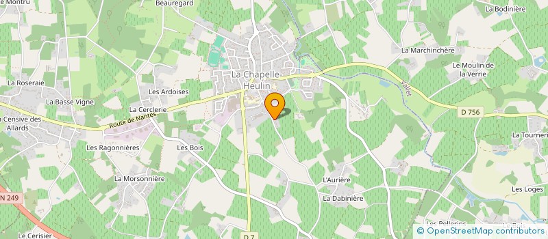 localisation de l'entreprise LE BON LA BRUTE ET LE TRUAND  LA CHAPELLE-HEULIN