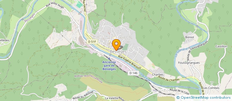 localisation de l'entreprise LE BON LILA à BESSEGES