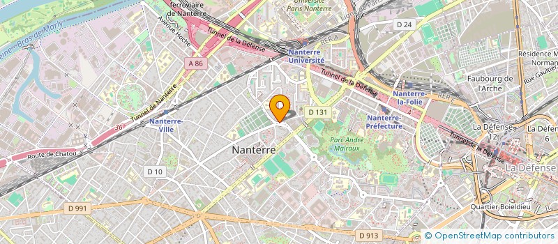 localisation de l'entreprise LE BON MARCHAND à NANTERRE