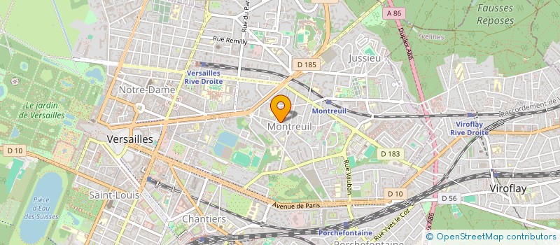 localisation de l'entreprise LE BON MARCHE à VERSAILLES