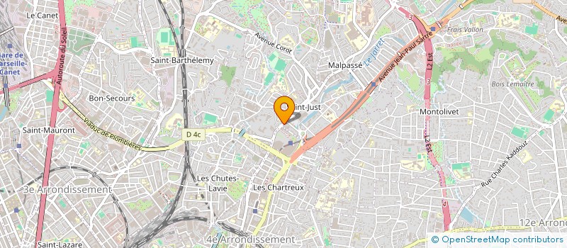 localisation de l'entreprise LE BON MARCHE DE ST JUST à MARSEILLE