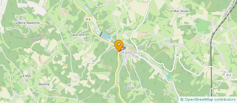 localisation de l'entreprise LE BON P'TIT DRAC  DEGAGNAC