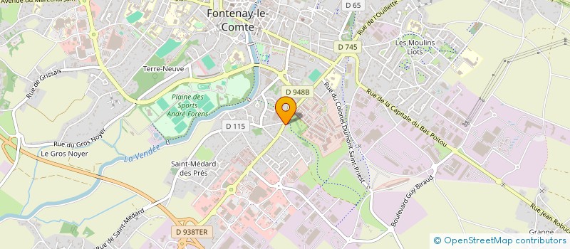localisation de l'entreprise LE BON PAIN à FONTENAY-LE-COMTE