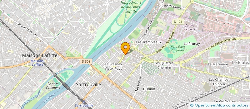 localisation de l'entreprise LE BON PAIN à SARTROUVILLE
