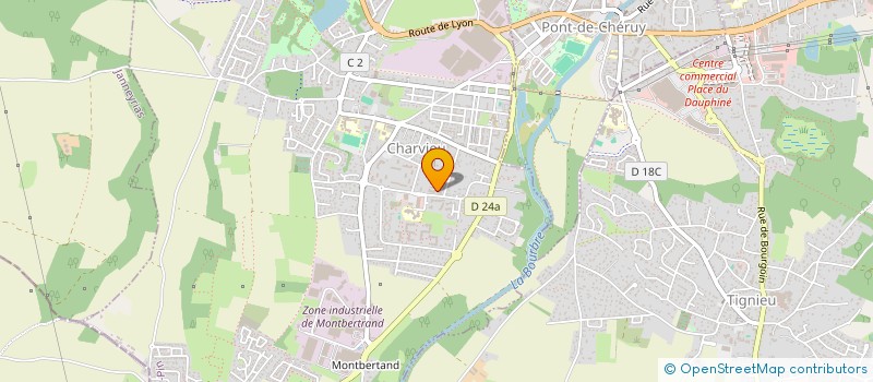 localisation de l'entreprise LE BON PAIN DE CHARVIEU  CHARVIEU-CHAVAGNEUX