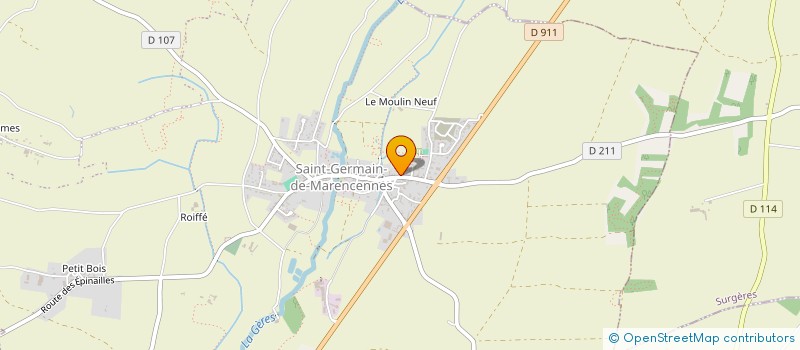 localisation de l'entreprise LE BON PAIN SARL  SAINT-PIERRE-LA-NOUE