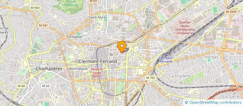 localisation de l'entreprise LE BON PASTEUR  CLERMONT-FERRAND