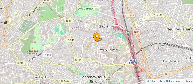 localisation de l'entreprise LE BON PEINTRE à FONTENAY-SOUS-BOIS