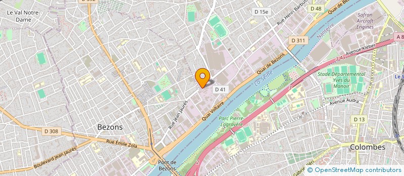 localisation de l'entreprise LE BON PNEU à BEZONS