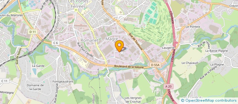 localisation de l'entreprise LE BON PNEU à LIMOGES