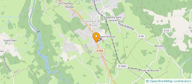 localisation de l'entreprise LE BON SAINT JEAN à AHUN