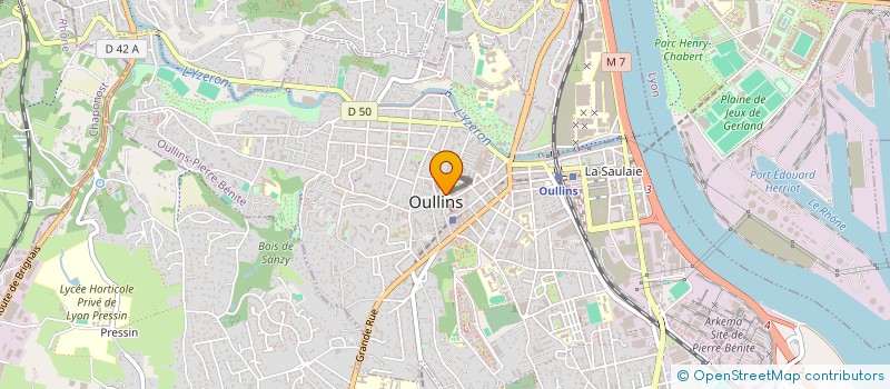 localisation de l'entreprise LE BON SECOURS DU TRANSPORT  OULLINS-PIERRE-BENITE