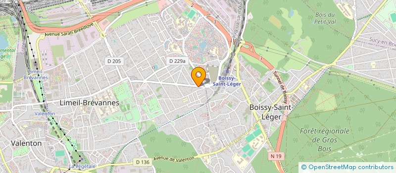 localisation de l'entreprise LE BON SENS AU SERVICE DES RIVERAINS DE L'AVENUE DU PDT WILSON  LIMEIL BREVANNES