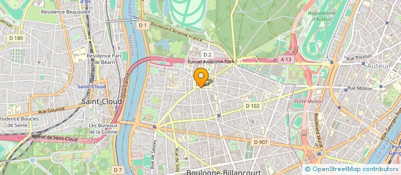 localisation de l'entreprise LE BON SERVICE à BOULOGNE-BILLANCOURT