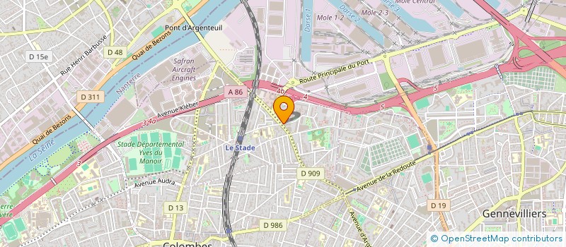 localisation de l'entreprise LE BON SOIN à COLOMBES