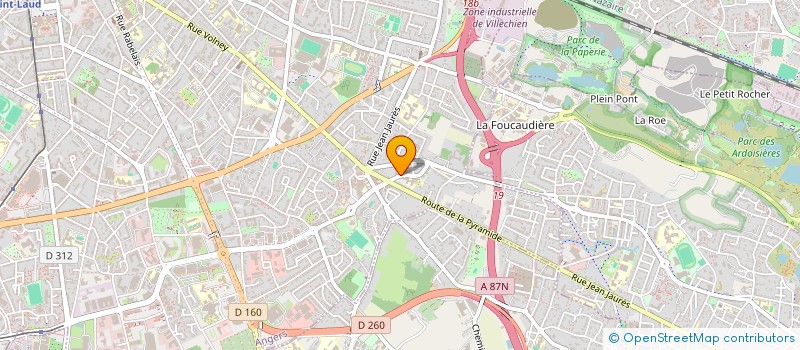 localisation de l'entreprise LE BON VELO à ANGERS
