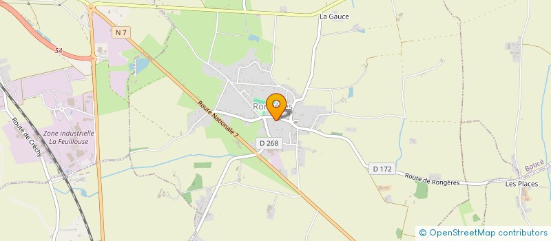 localisation de l'entreprise LE BON VIVRE à RONGERES