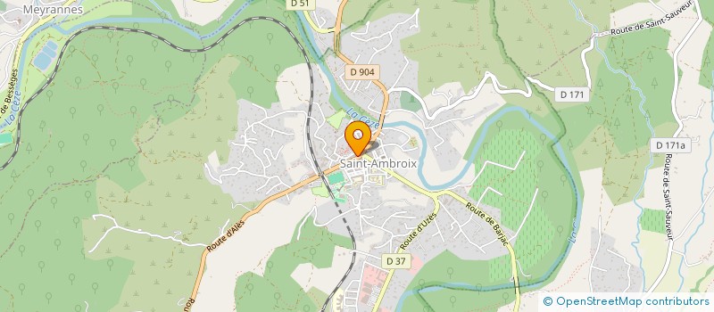 localisation de l'entreprise LE BON VIVRE A SAINT-AMBROIX  SAINT-AMBROIX