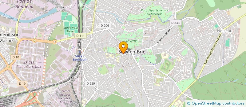 localisation de l'entreprise LE BONBON CHOCOLAT à SUCY-EN-BRIE
