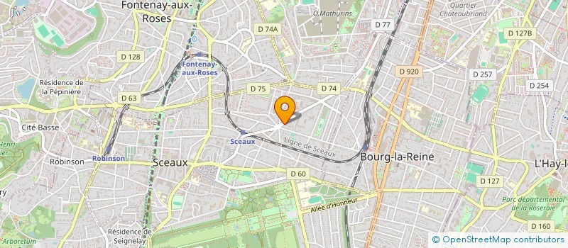 localisation de l'entreprise LE BONG PANIER à SCEAUX