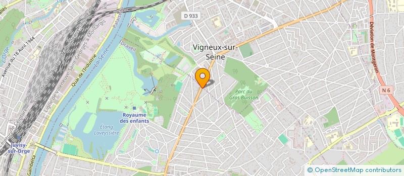 localisation de l'entreprise LE BONHEUR à DRAVEIL
