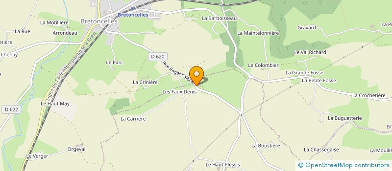 localisation de l'entreprise LE BONHEUR à SABLONS-SUR-HUISNE