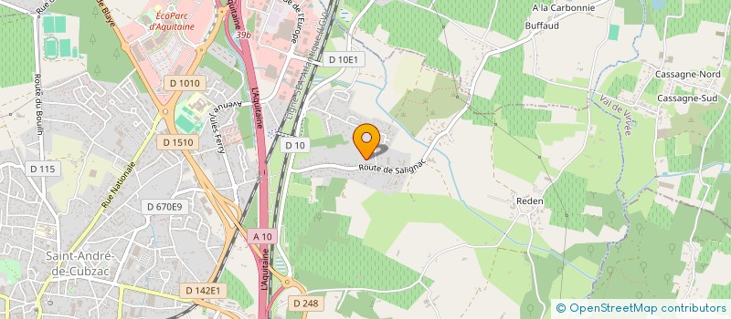 localisation de l'entreprise LE BONHEUR  SAINT-ANDRE-DE-CUBZAC