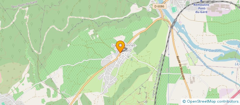 localisation de l'entreprise LE BONHEUR  SAINT-BONNET-DU-GARD