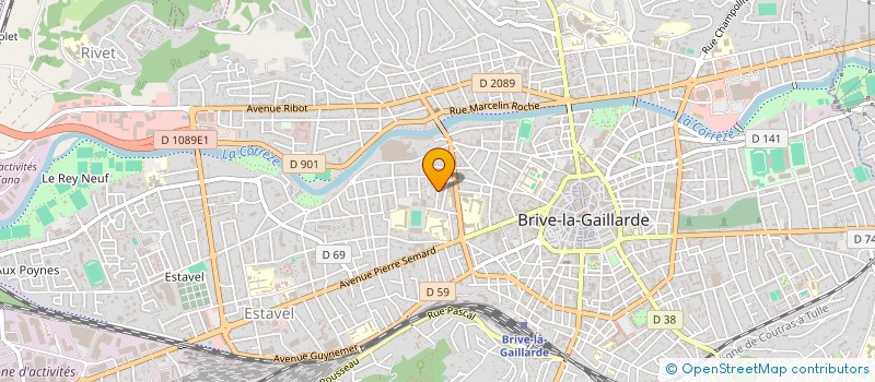 localisation de l'entreprise LE BONHEUR  BRIVE-LA-GAILLARDE