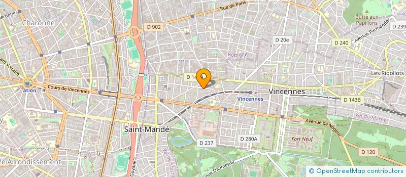 localisation de l'entreprise LE BONHEUR à VINCENNES