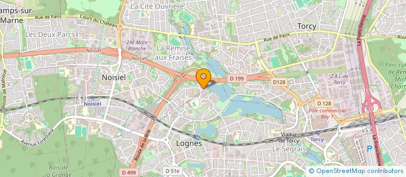 localisation de l'entreprise LE BONHEUR  NOISIEL