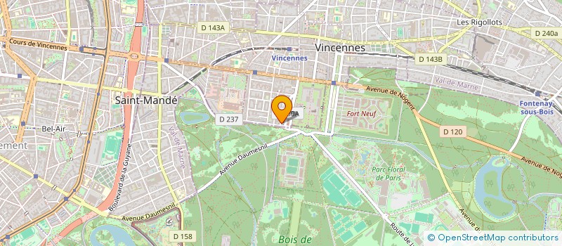 localisation de l'entreprise LE BONHEUR A LA CAMPAGNE  ACHERES-LA-FORET