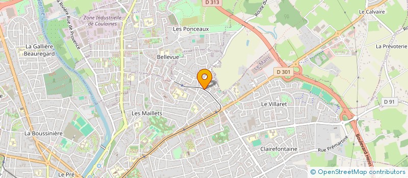 localisation de l'entreprise LE BONHEUR DANS LA CUISINE - ASSOCIATION JEAN MELISSON  LE MANS